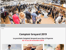Tablet Screenshot of comptoir-broyard.ch
